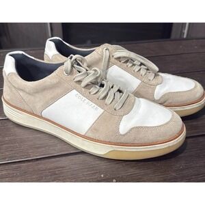 Cole Haan Grand Crosscourt Beige White Suede Mens
